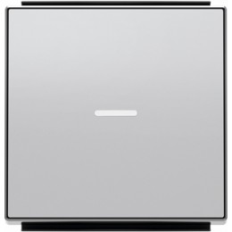 8501.3 PL Клавиша для 1-клав. выкл-й/перекл-й/кнопок линзой подсветки серебряный, ABB