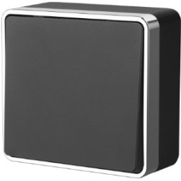 WL15-01-01 Выключатель одноклавишный Gallant (черный/хром) Gallant Werkel a041688