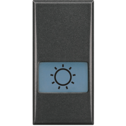 HS4921LA Axolute Клавиши с подсвечиваемыми символами для выключатель в дизайне AXIAL - 1 модуль, Лампа Bticino