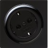 044847 Розетка с поворотом на 30 градусов Черный Gira S-color