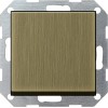 0127603 Клавишный перелючатель с самовозвратом 10А/250В в сборе Бронза Gira