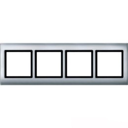 MTN400460 Рамка Aquadesign Алюминий 4-постовая Merten