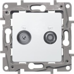 672257 Розетка TV/SAT двухкабельная - ETIKA - белый Legrand