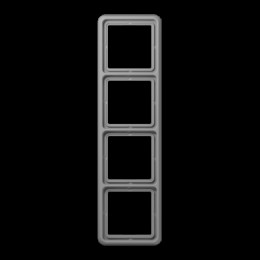 CD584GR Рамка CD 500 Серый 4-постовая Jung