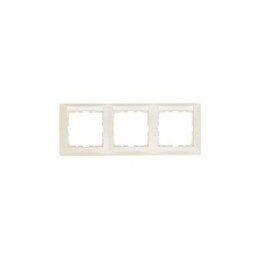 10238912 Рамка с полем для надписей S.1 Белый с блеском 3-постовая Berker