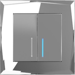 WL08-Frame-01 Рамка на 1 пост (зеркальный) Diamant Werkel a045795