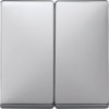 MTN412560 Клавиша x2, алюминий Merten