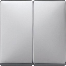 MTN412560 Клавиша x2, алюминий Merten