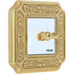 FD01351OB Рамка Siena Золото 1-постовая Fede