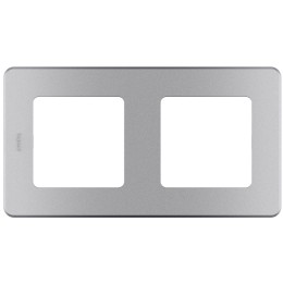 Рамка - 2 поста Алюминий Legrand INSPIRIA 673942