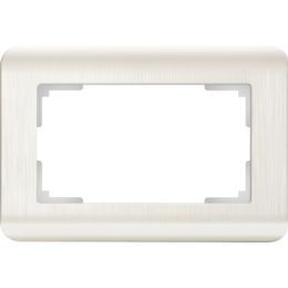 WL12-Frame-01-DBL Рамка для двойной розетки (перламутровый) Stream Werkel a041871