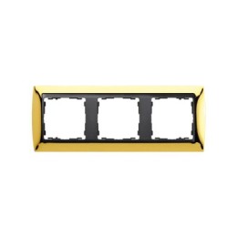82834-66 Рамка декоративная, 3 поста, Simon 82, золото-графит