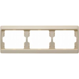 13730002 Рамка Arsys Белый с блеском 3-постовая Berker