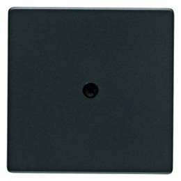 10196086 Центральная панель для VDo-розеток и кабельного вывода, Q.1, цвет: антрацитовый, с эффектом бархата Berker