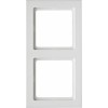 10126099 Рамка Q.3 Полярная белизна с эффектом бархата 2-постовая вертикальная Berker