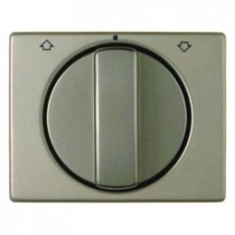 10770101 Центральная панель с вращающейся ручкой для жалюзийного поворотного выключателя цвет: светло-бронзовый, металл Arsys Berker