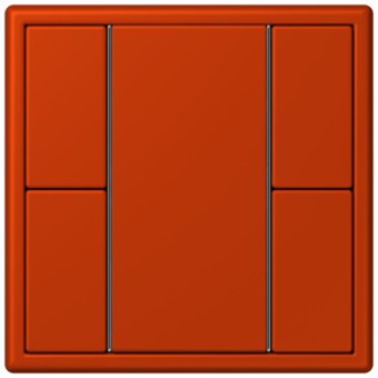 LC502TSA4320A Les Couleurs® Le Corbusier KNX кнопочный модуль F 50 с двумя парами кнопок rouge vermillon 59 Jung