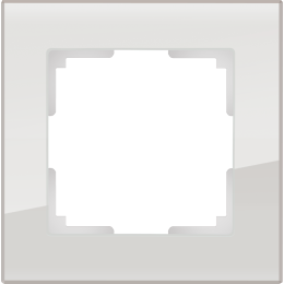 W0011117 Рамка на 1 пост (дымчатый,стекло) Favorit Werkel a050899 a050899