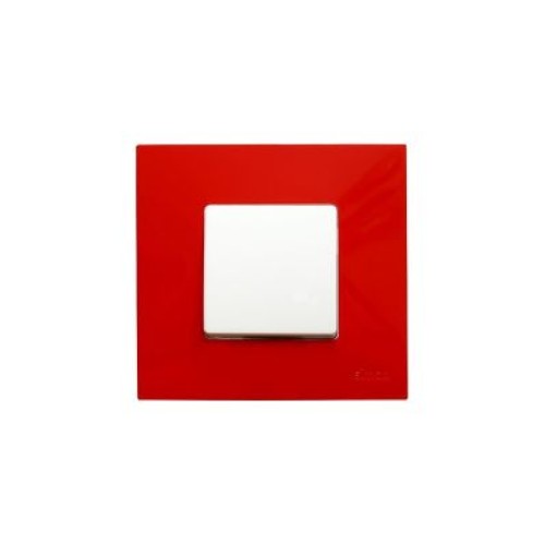 2700617-080 Накладка декоративная на рамку базовую, 1 пост, Simon 27 Play, Arctic, красный