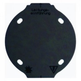 133111 Самозатухающее основание, 1-местное цвет: черный Serie 1930 Berker