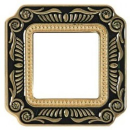 FD01361NEEN Рамка Smalto Italiano Firenze Черный 1-постовая Fede