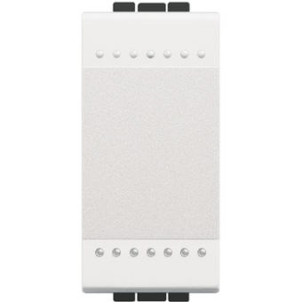 N4005A LivingLight Кнопка с автоматическими клеммами, размер 1 модуль, без клавиши Bticino