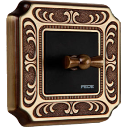 FD01351PB Рамка Siena Патина блестящая 1-постовая Fede