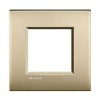 LNC4802OF Рамка LivingLight Air Золото матовое 2-модульная Bticino