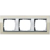 0213776 Рамка Event Clear Песочный / Алюминий  3-постовая Gira