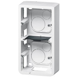 080282 Mosaic Коробка накладная бел. 2х2м,выключателя 40мм Legrand