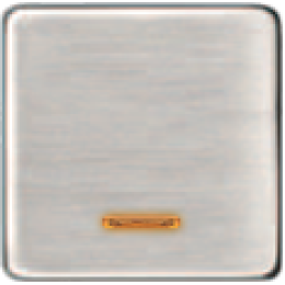 FD04312NS Клавиша для одноклавишных выключателей с подсветкой, цвет Nickel Satin FEDE