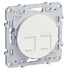 S52R481 2хRJ45 Cat5 белый Odace Schneider Electric S52R481 2хRJ45 Cat5 белый Odace Schneider Electric