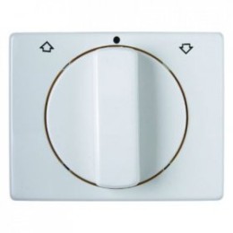 10770069 Центральная панель с вращающейся ручкой для жалюзийного поворотного выключателя цвет: полярная белизна, с блеском Arsys Berker