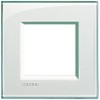 LNA4802KA Рамка LivingLight Квадрат Морская вода 2-модульная Bticino
