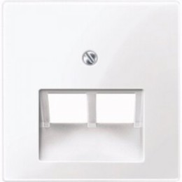 MTN296125 Центр. плата телекомм.механизма TF/DATA. 2-я наклонная,активно белый Merten