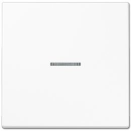 LS1561.07UWW LS 990 Белый Накладка светорегулятора/выключателя нажимного с индикацией Jung LS серия