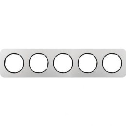 10152184 Рамка R.1 Черный, алюминий 5-постовая Berker