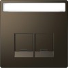 MTN4574-6052 D-life центральная накладка для 2-х модульных разъемов se, мокко Merten