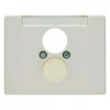 11850002 Центральная панель для розетки к громкоговорителю цвет: белый, с блеском Arsys Berker