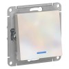 ATN000463 Atlasdesign 1-кл Переключатель с подсветкой, сх.6а, 10АХ, механизам, Жемчуг Schneider Electric