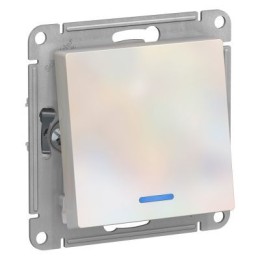 ATN000463 Atlasdesign 1-кл Переключатель с подсветкой, сх.6а, 10АХ, механизам, Жемчуг Schneider Electric