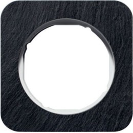 10112389 Рамка R.1 Сланец, белый 1-постовая Berker