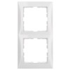 10128989 Рамка S.1 Полярная белизна с блеском 2-постовая вертикальная Berker