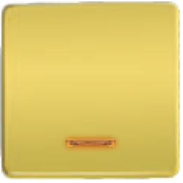 FD04312OB Клавиша для одноклавишных выключателей с подсветкой, цвет Bright Gold FEDE