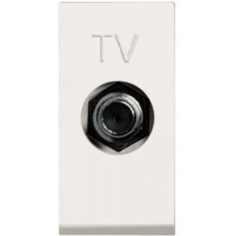 N2150 BL Розетка TV одиноч.,Zenit,белый, ABB