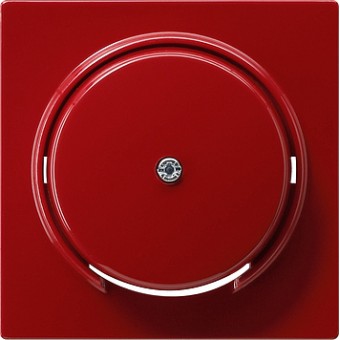 027443 Накладка для ввода и подключения удлинительного провода к вставке клеммной соединительной розетки Красный Gira S-color