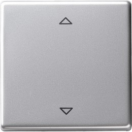 0545203 Радионакладка системы управления жалюзи с возможностью подключения датчиков Алюминий Gira E22