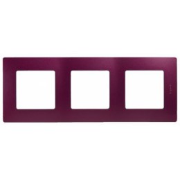 672563 Рамка Etika Сливовый 3-постовая Legrand