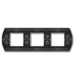 FD01423GR Рамка Sanremo graphite 3-постовая гор/верт. Fede