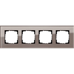 0214122 Рамка Esprit Дымчатое стекло 4-постовая Gira